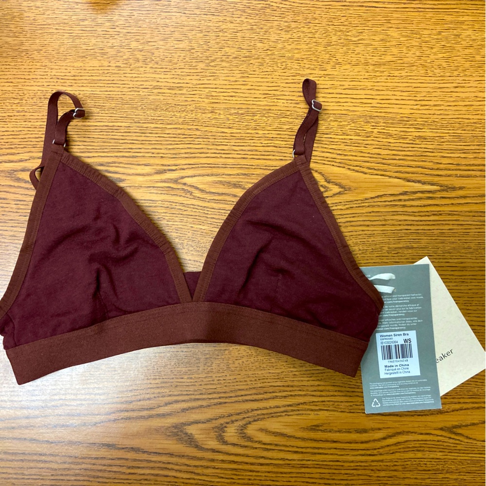icebreaker Merino BODYFIT Underwear Siren Bra in Espresso Small
